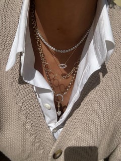 Series 7.83 Marquise Sapphire Diamond Necklace