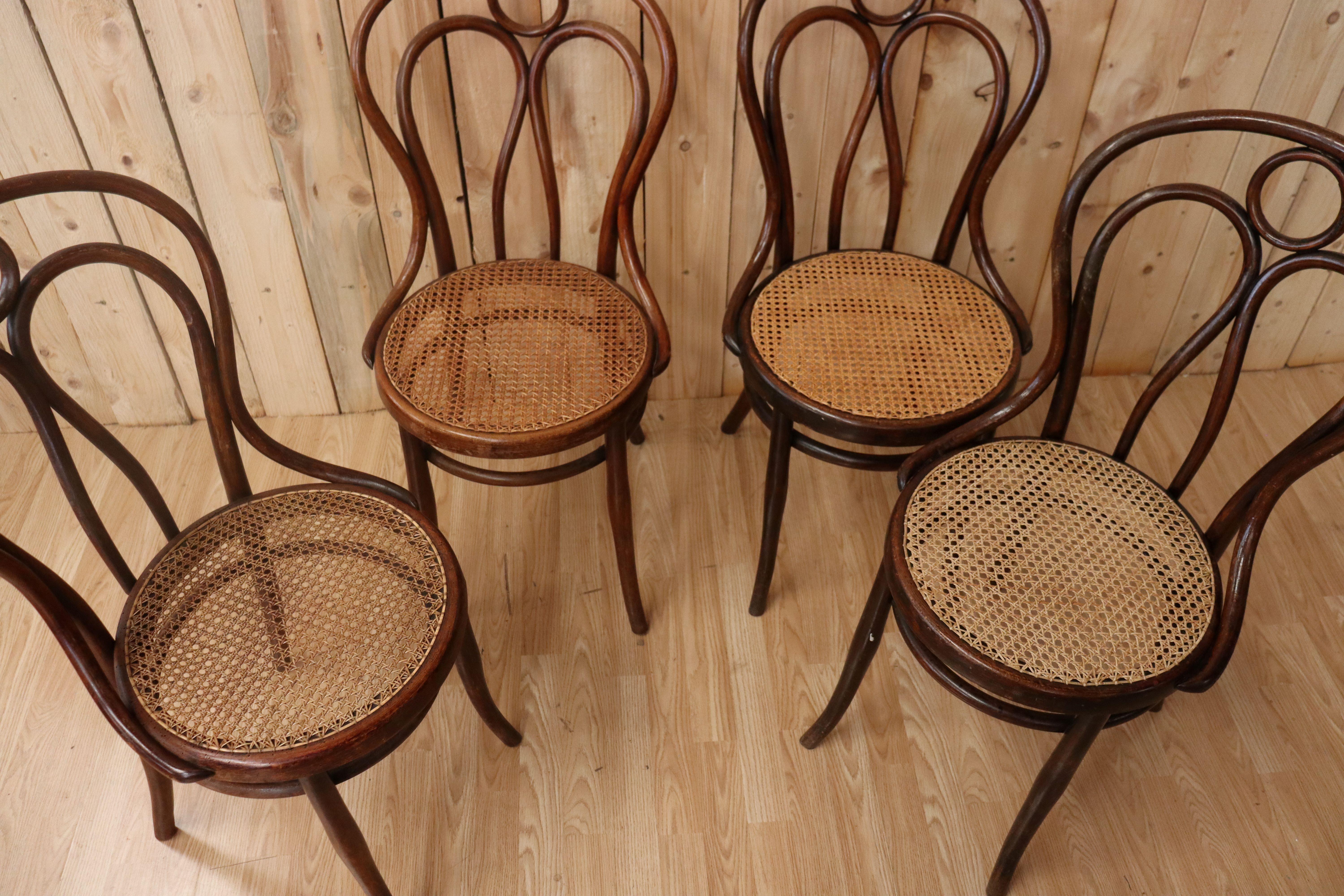 Wood Series 8 Joseph & Jacob Kohn Bistro Chairs