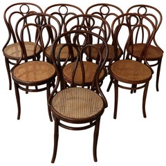 Série 8 chaises bistro Joseph & Jacob Kohn