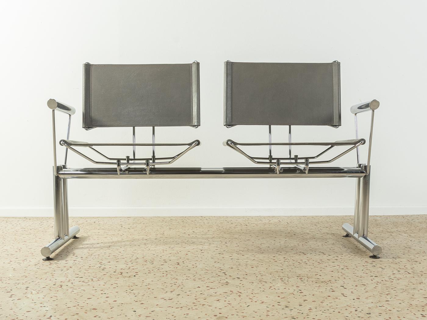 German Series 8600 Waiting Bench by Kusch & Co from 80s For Sale