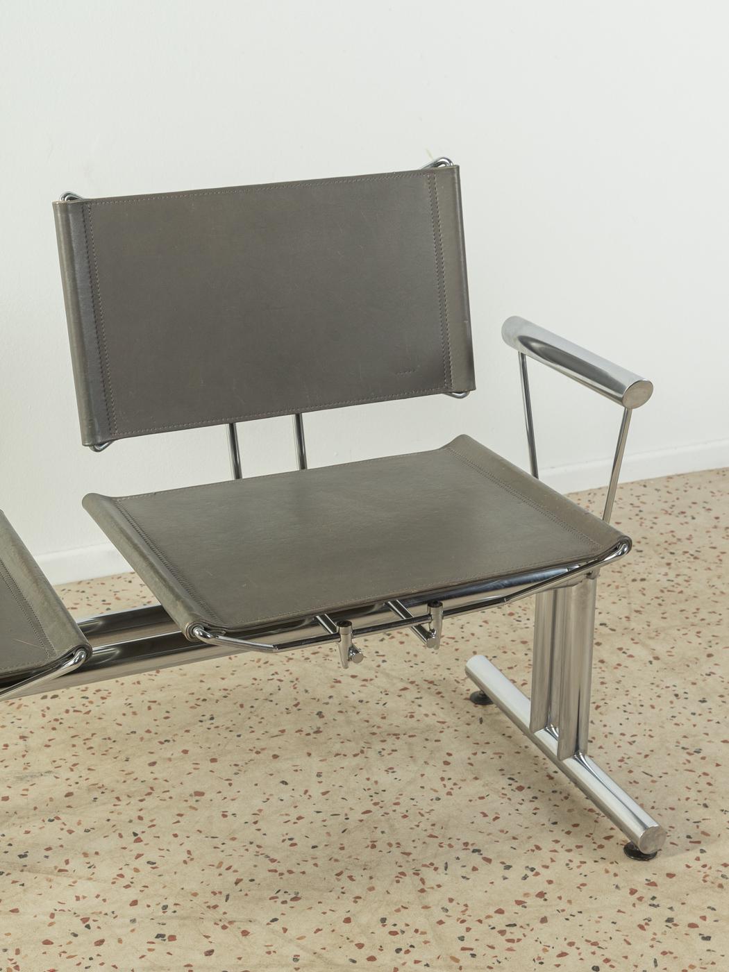 Late 20th Century Series 8600 Waiting Bench by Kusch & Co from 80s For Sale