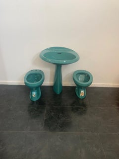 Series Ellisse Ideal Standard, 1970, Sanitary Ware in China Glass