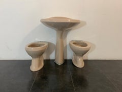 Series Ellisse Ideal Standard, 1970, Sanitary Ware in China Glass