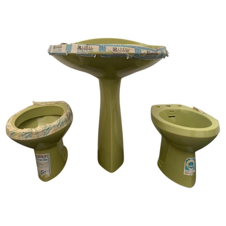 Series Ellisse Ideal Standard, 1970, Sanitary Ware in China Glass For Sale at 1stDibs