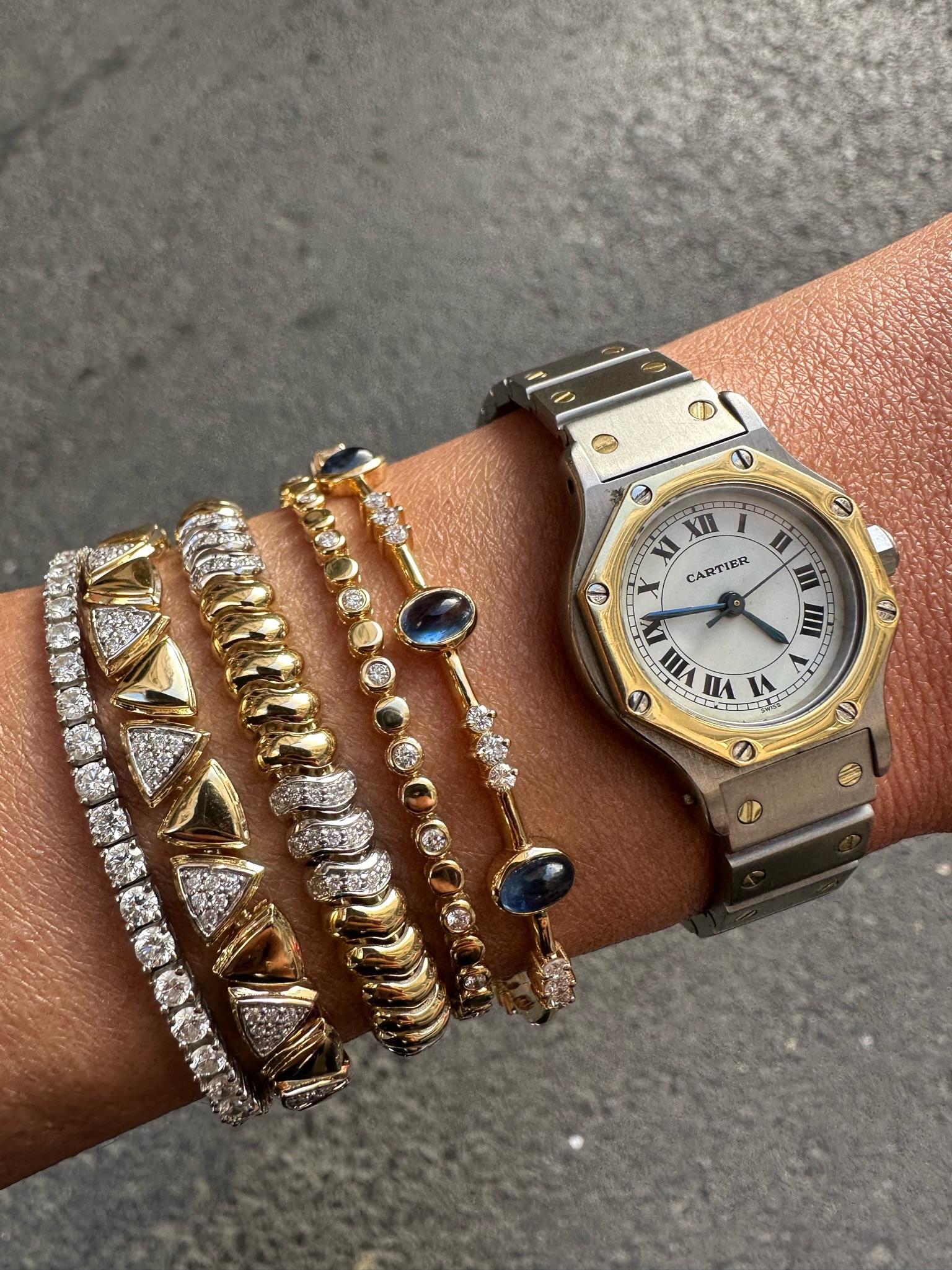 Taille brillant Série Fireball Bracelet diamant en vente