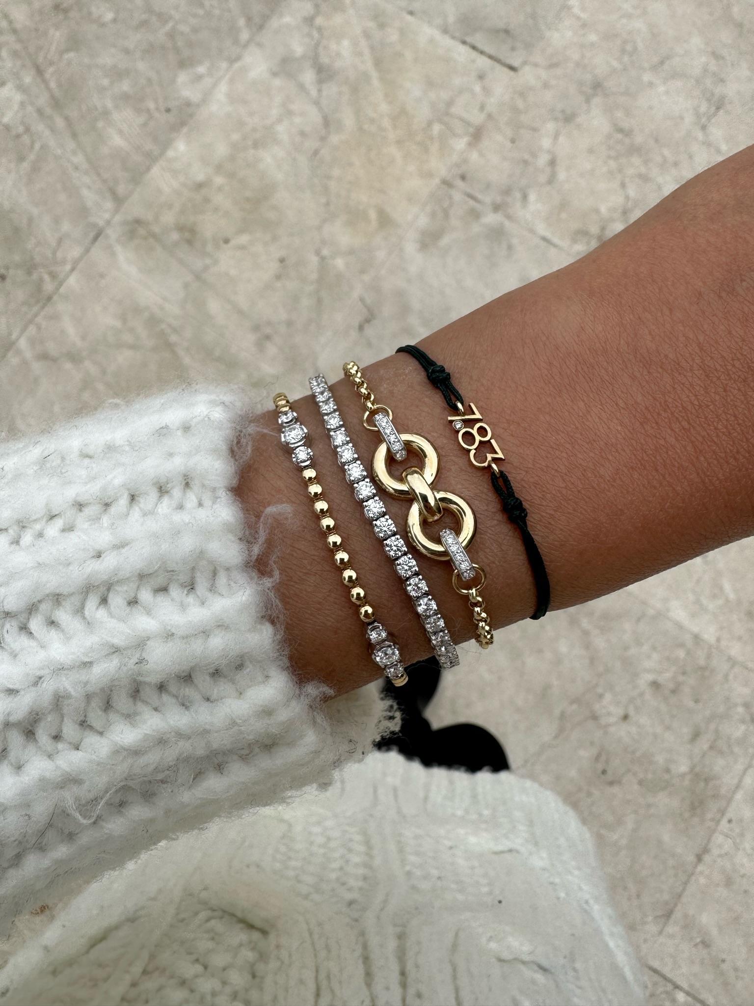 Brilliant Cut Series Fireball Hoop Bracelet For Sale