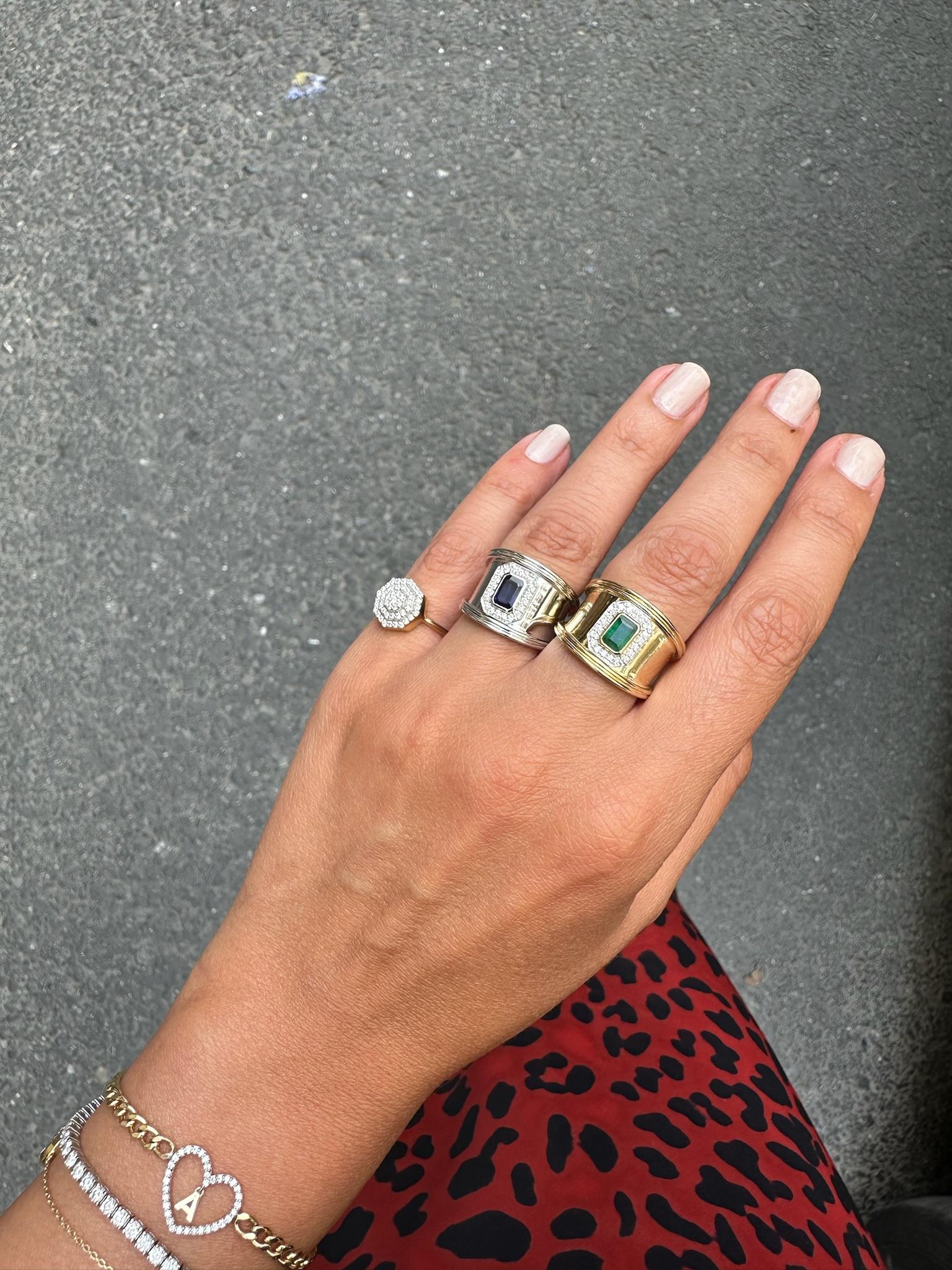 in vendita:  Anello con diamanti a pavé della serie Fireball 2