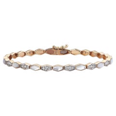 Series Fireball Pearl Baklava Bracelet