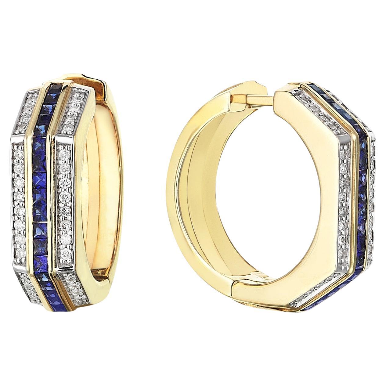 Serie Fireball Sapphire Ohrringe