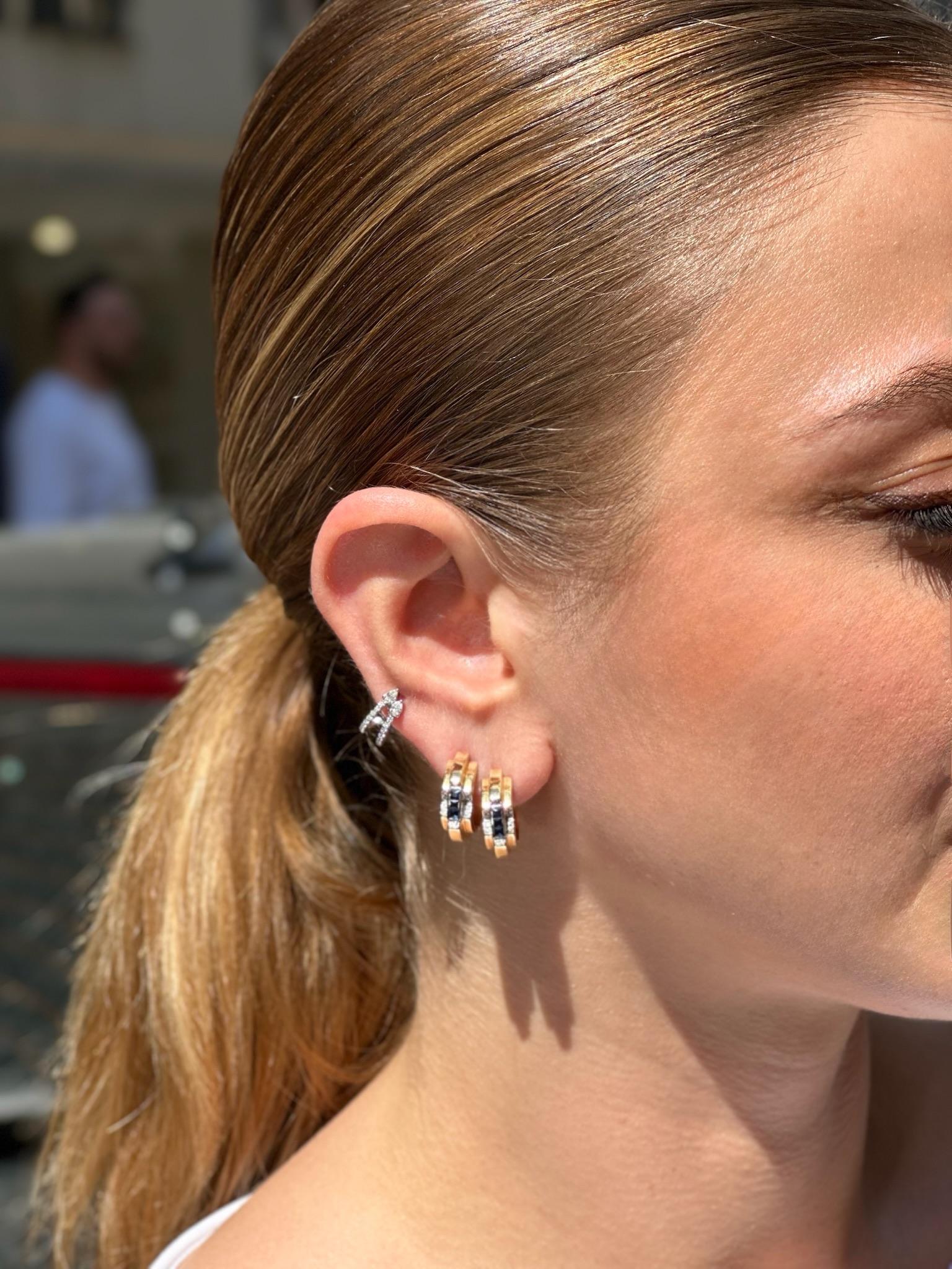 Serie Galaxy Dreifach-Diamant-Ohrringe im Zustand „Neu“ im Angebot in Istanbul, TR