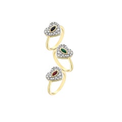 Series Love Heart Ruby Diamond Ring