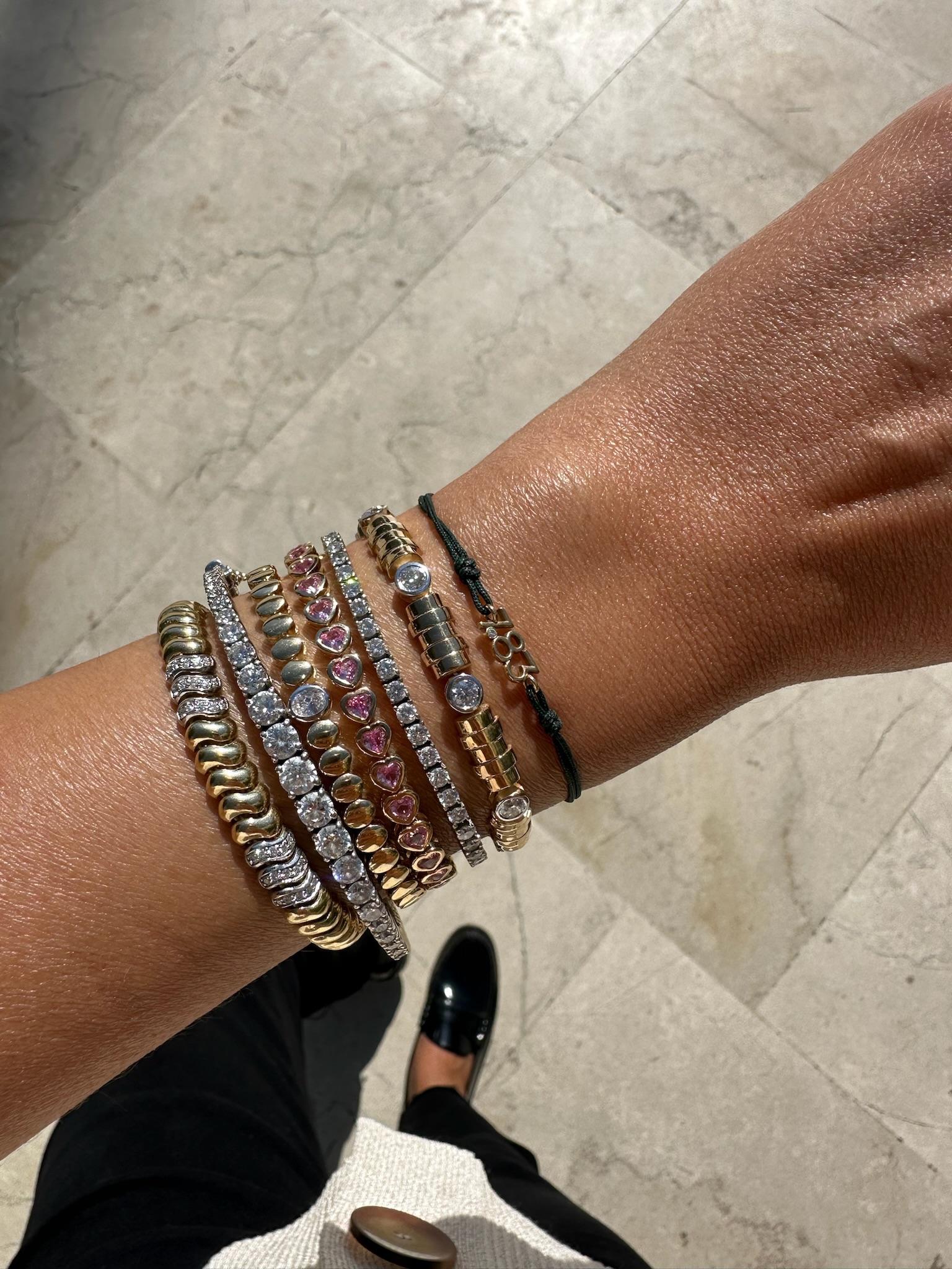 Brilliant Cut Series Moonlight 1 ct Diamond Bracelet For Sale