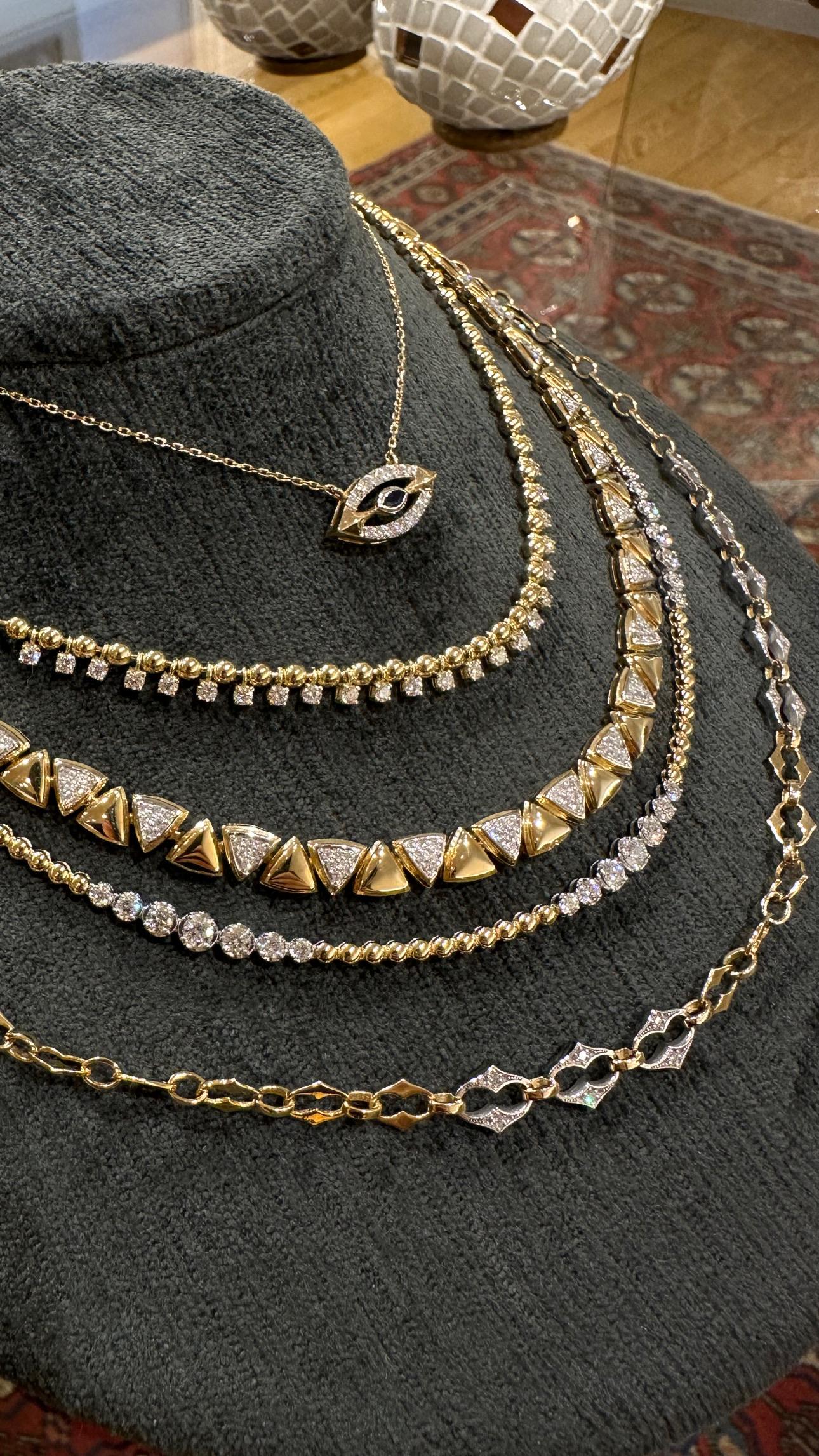 Collar de Diamantes Serie Moonlight 2.60 ct en Nuevo estado para la venta en Istanbul, TR