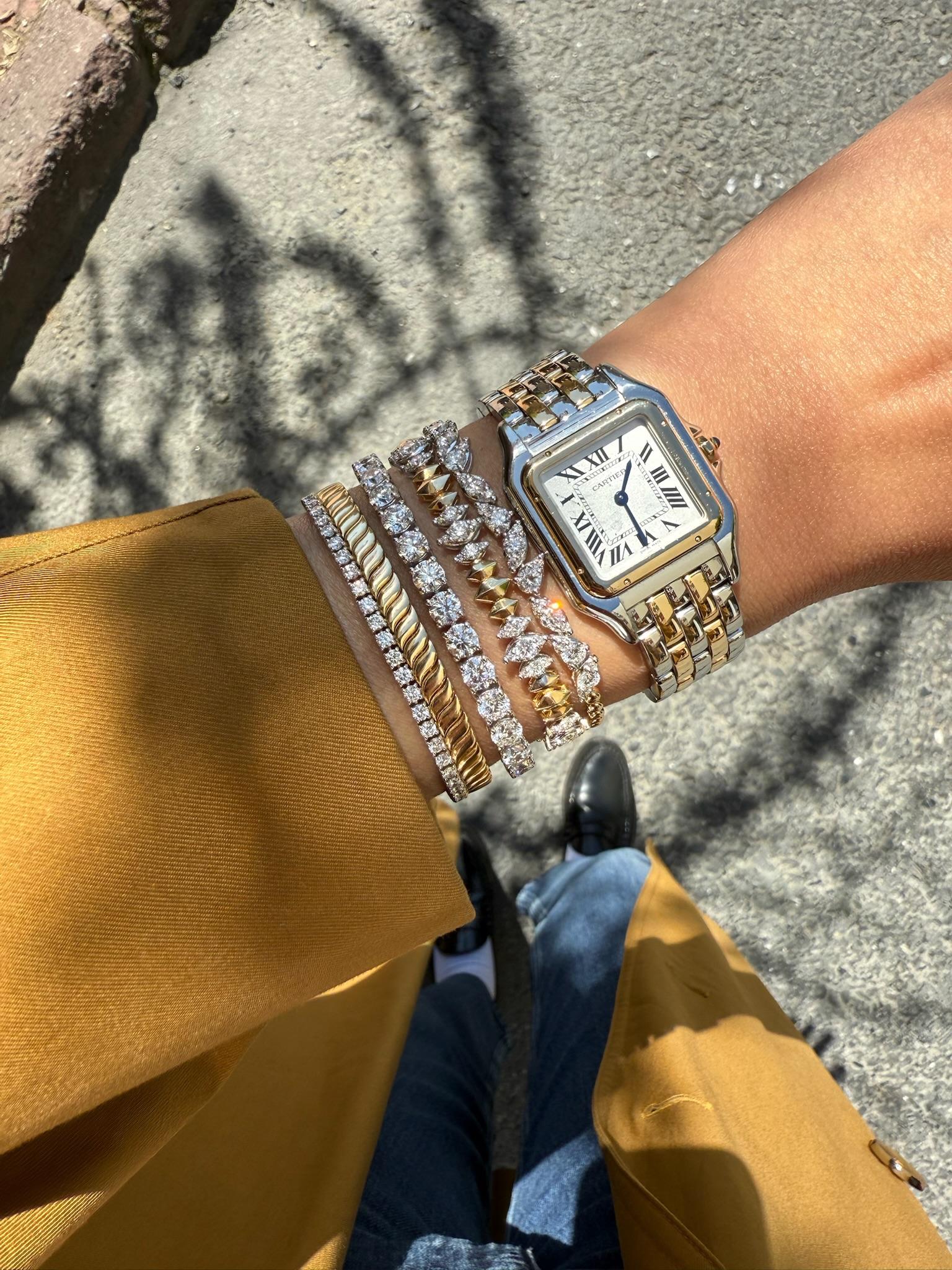 Series Moonlight 3.33 ct Diamond Bracelet In New Condition For Sale In Istanbul, TR