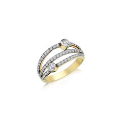 Série Moonlight Bague à diamant intégral
