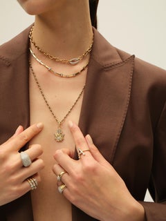 Series Moonlight Shield Diamond Necklace