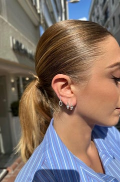 Series Moonlight Three Row Diamond Mini Earrings