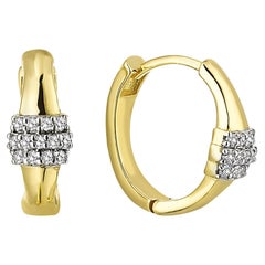 Series Moonlight Three Row Diamond Mini Earrings