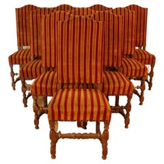 Series of 10 Haute Epoque Style Chairs