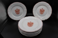 Series Of 12 Plates From The Personal Service Of Wilhelm II