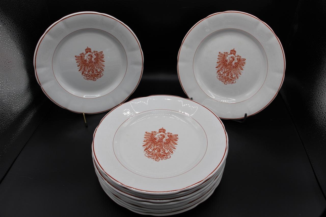 Serie von 12 Tafeln aus dem persönlichen Dienst von William II. (Napoleon III.) im Angebot