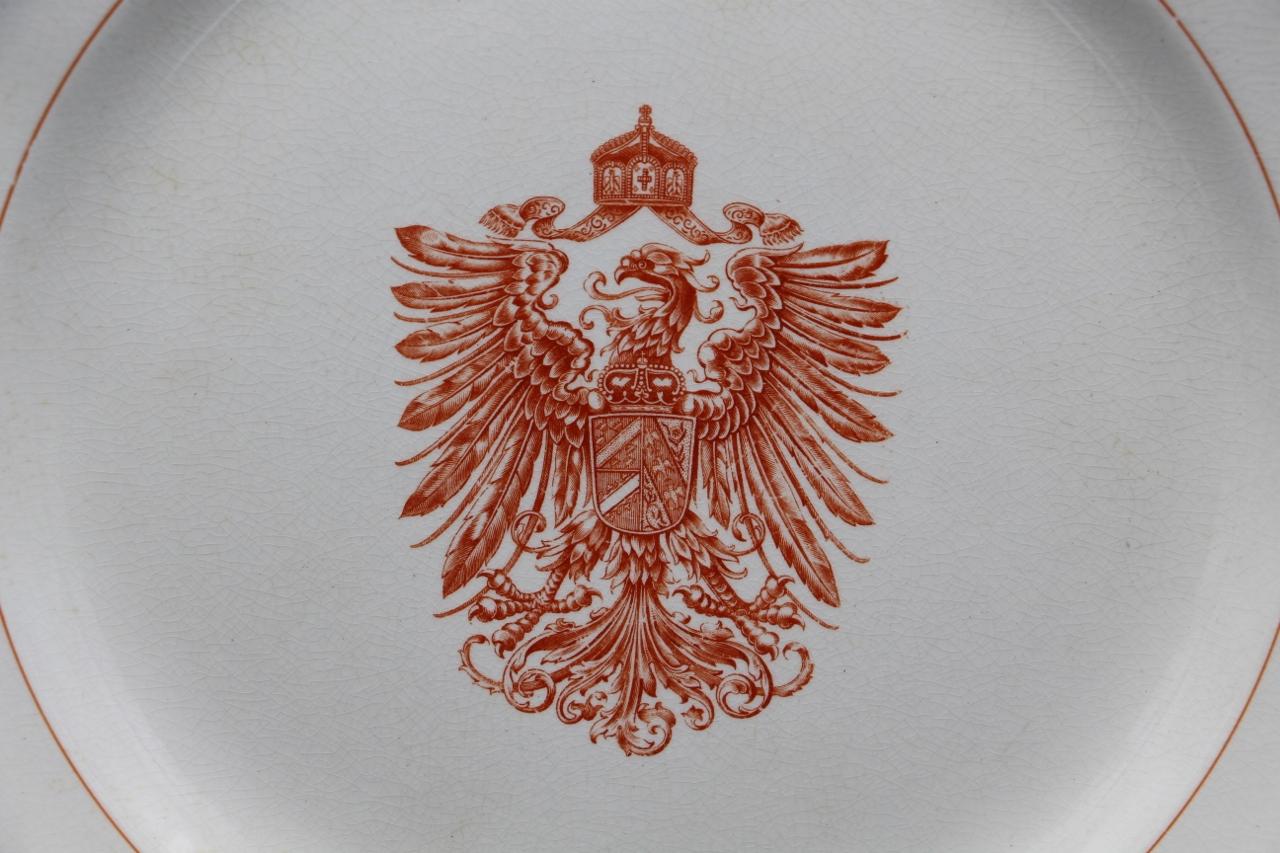 Serie von 12 Tafeln aus dem persönlichen Dienst von William II. im Zustand „Gut“ im Angebot in Charmes, FR
