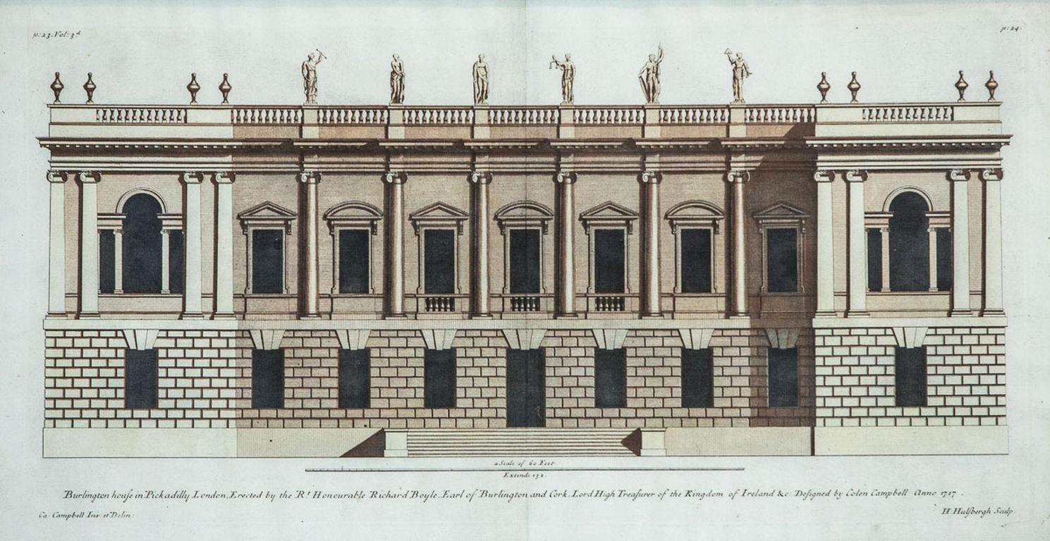 Set of 18th Century Graphics/Colen Cambell Vitruvius Britannicus 3