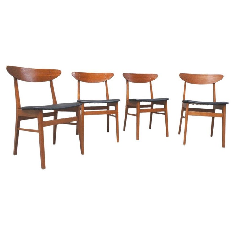 Series of 4 Authentic Scandinavian Chairs Farstrup 210 For Sale at 1stDibs