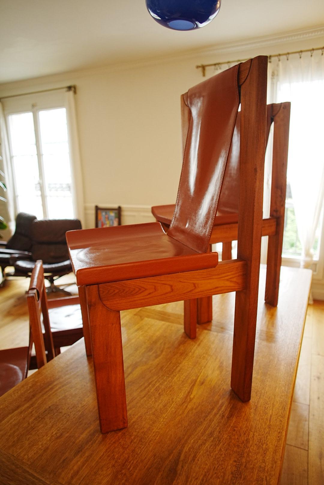 Serie von 4 Stühlen von Luigi Gorgoni für Roche Bobois - 1970er Jahre im Angebot 1