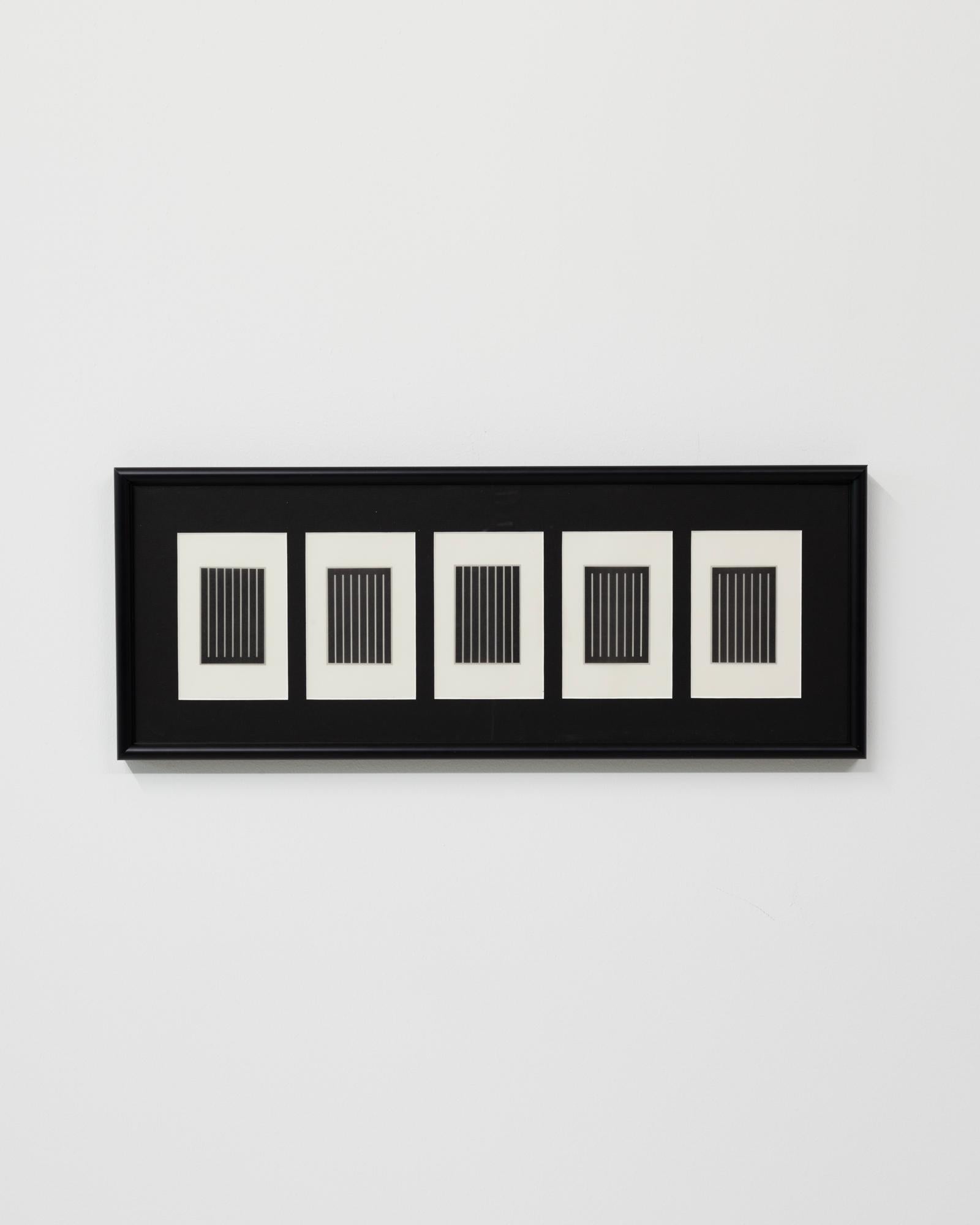 Serie de 5 pequeños grabados de Donald Judd 