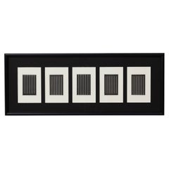 Series of 5 Donald Judd Prints