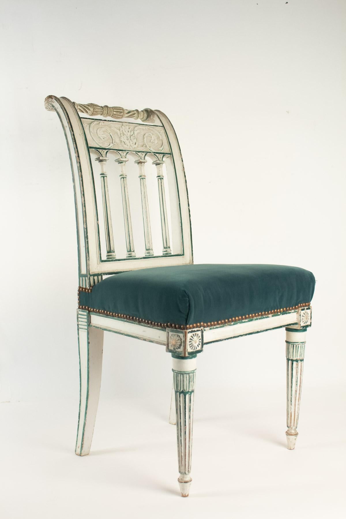 Series of 6 Chairs Directoire Period, 19th Century In Good Condition In Saint-Ouen, FR