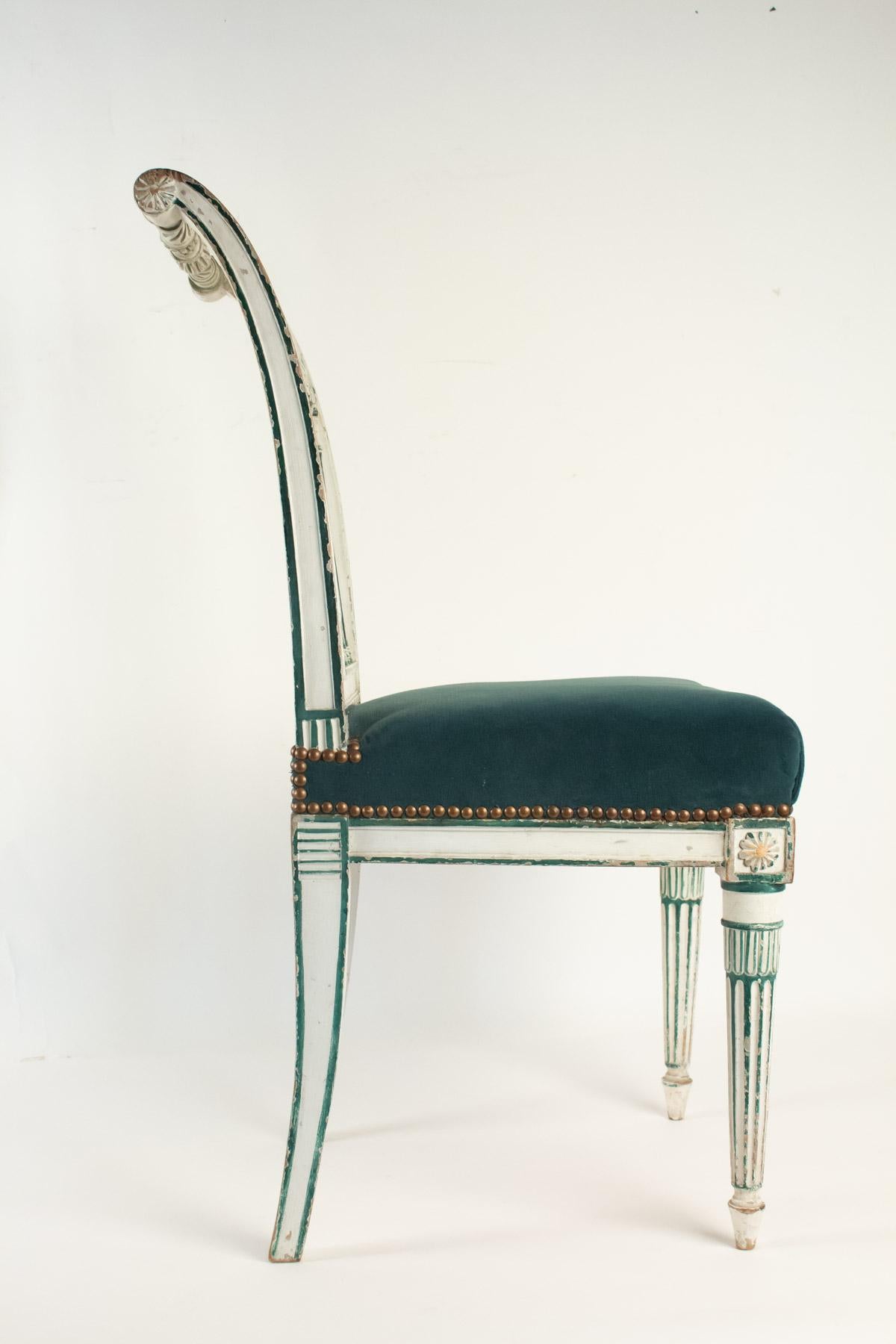 Early 19th Century Series of 6 Chairs Directoire Period, 19th Century
