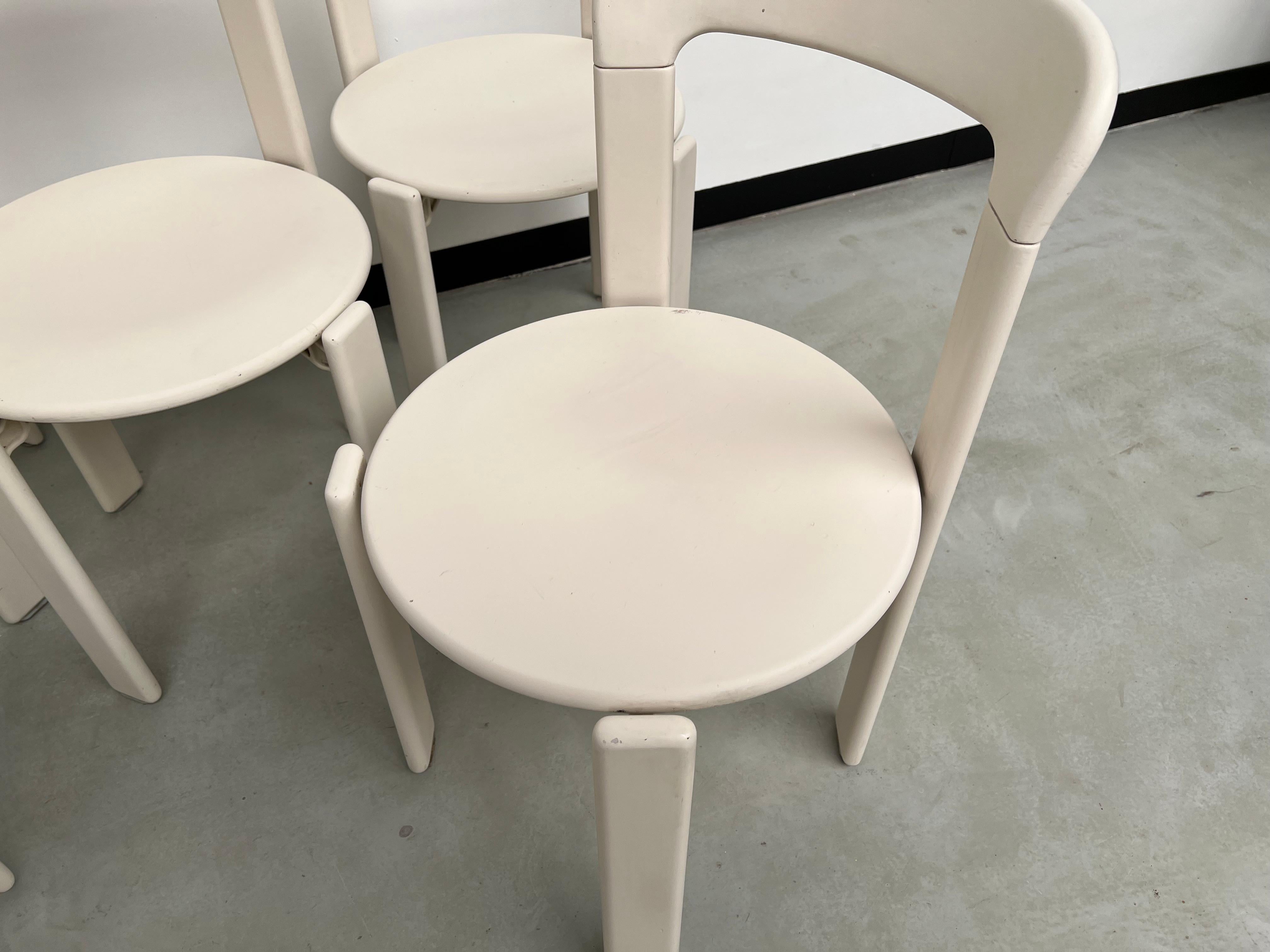Series of 6 Rey chairs by Dietiker, circa 1971 For Sale 8