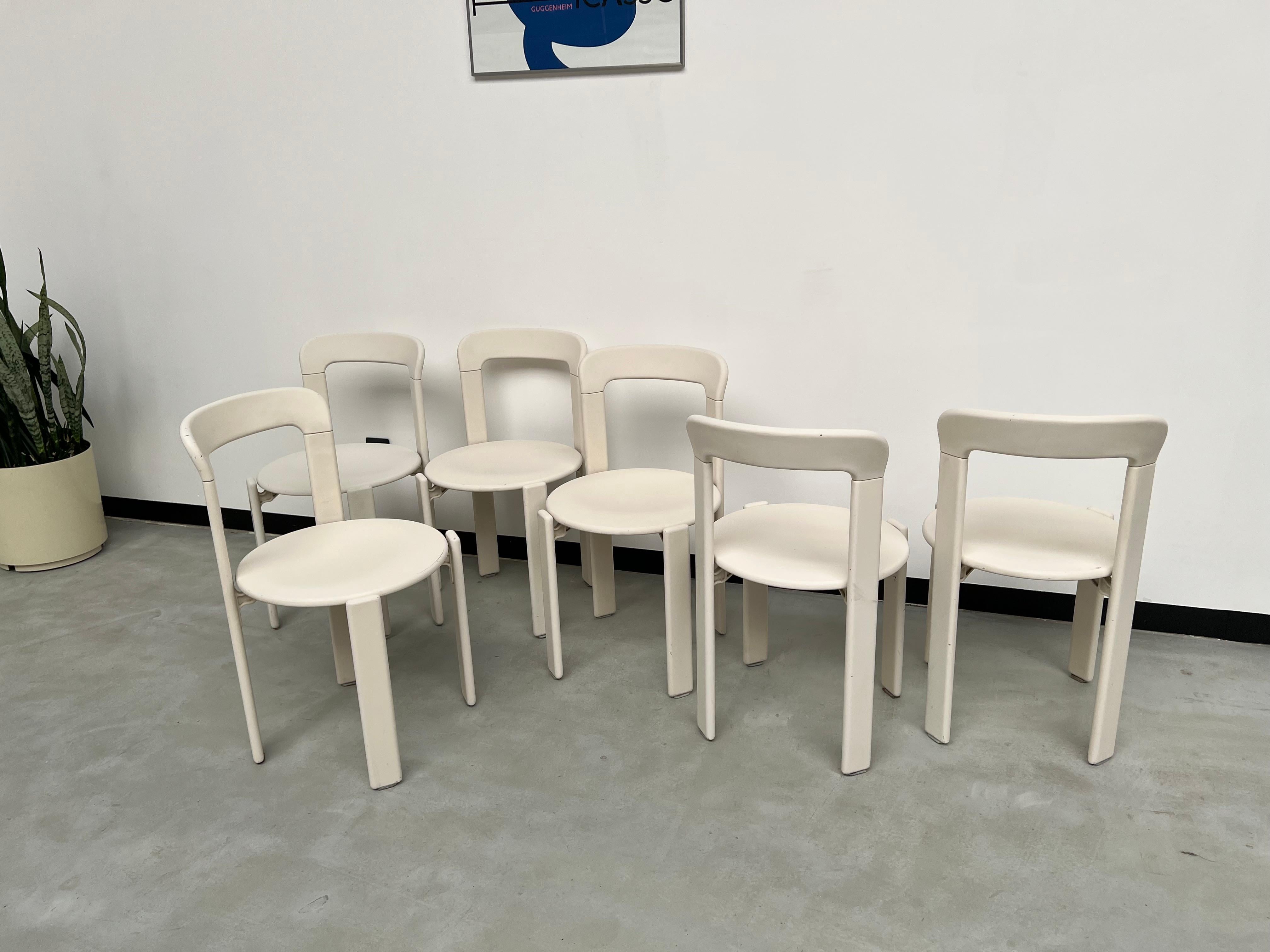 Series of 6 Rey chairs by Dietiker, circa 1971 For Sale 13