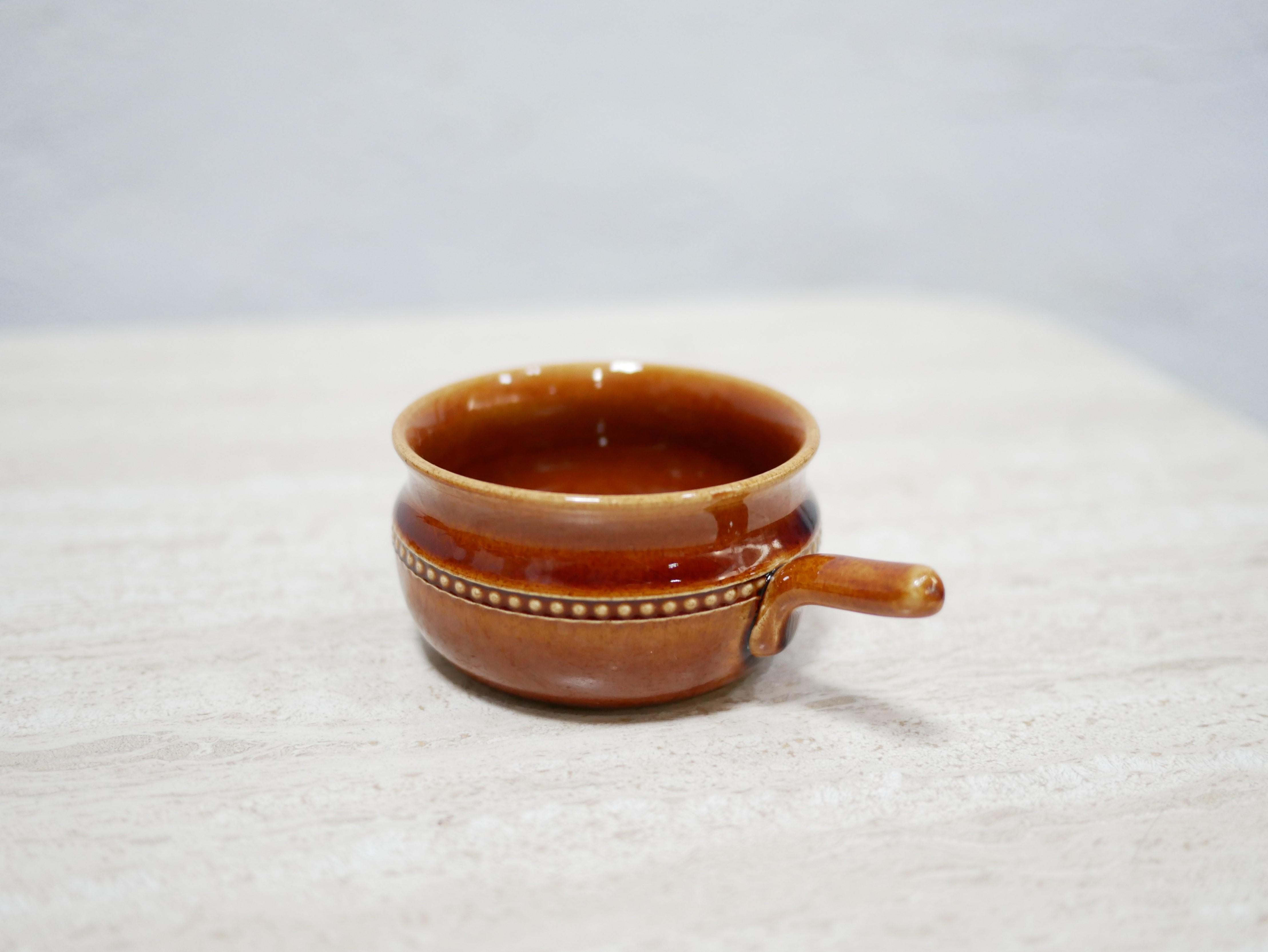 Serie di 6 tazze scandinave vintage in ceramica della fabbrica Höganäs Keramik in vendita 2