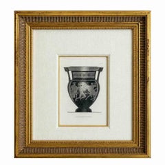 Série de gravures de Henry Moses, encadrées et montées sur passe-partout