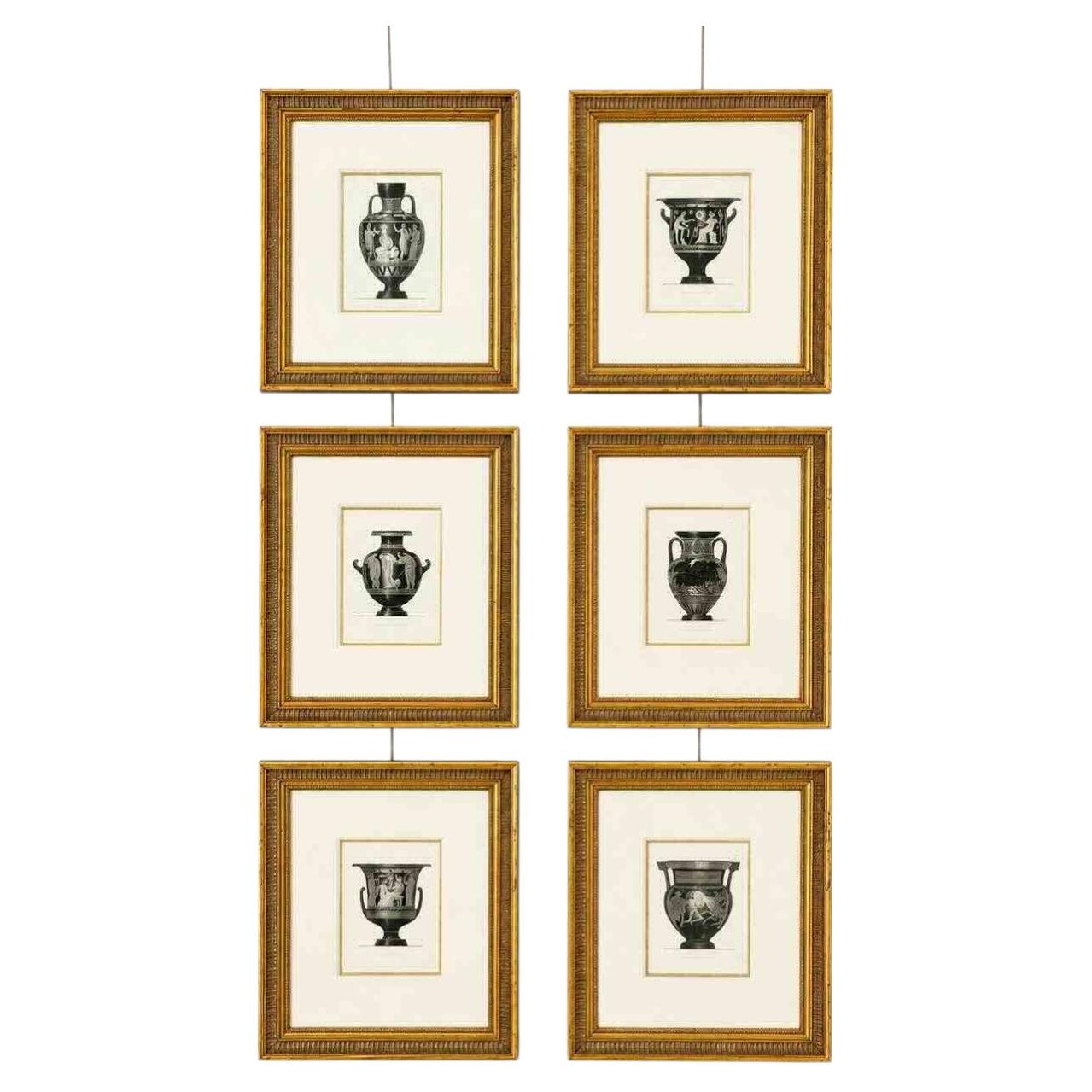 Series of Engravings by Henry Moses Framed and Matted