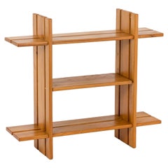 Series of Five Shelves in Natural Elm, 1960s