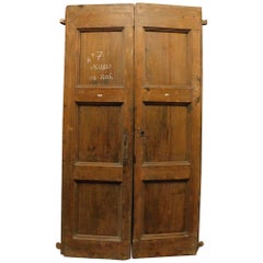 Series of n.7 double convent doors in poplar, Italy