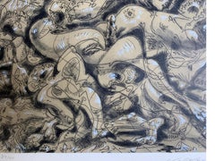 Series of Nine Surrealist Erotic Lithographs by Andre Masson, Signed / Numbered