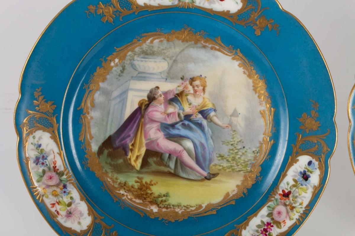 Series of Sèvres Porcelain Plates from the 19th Century In Good Condition In Saint-Ouen, FR