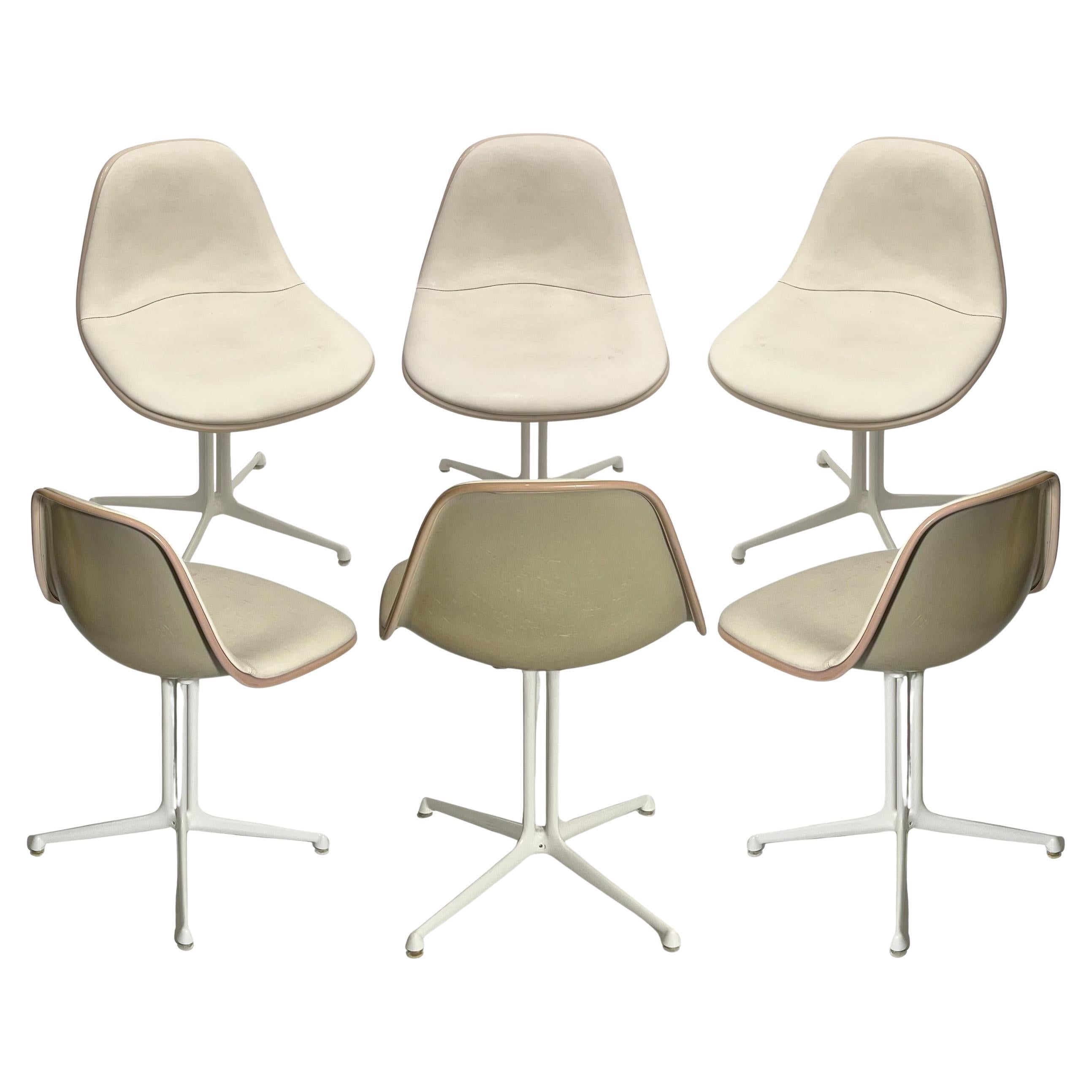 Series of six chairs, by Charles Eames, Editions Herman Miller, USA, circa 1961