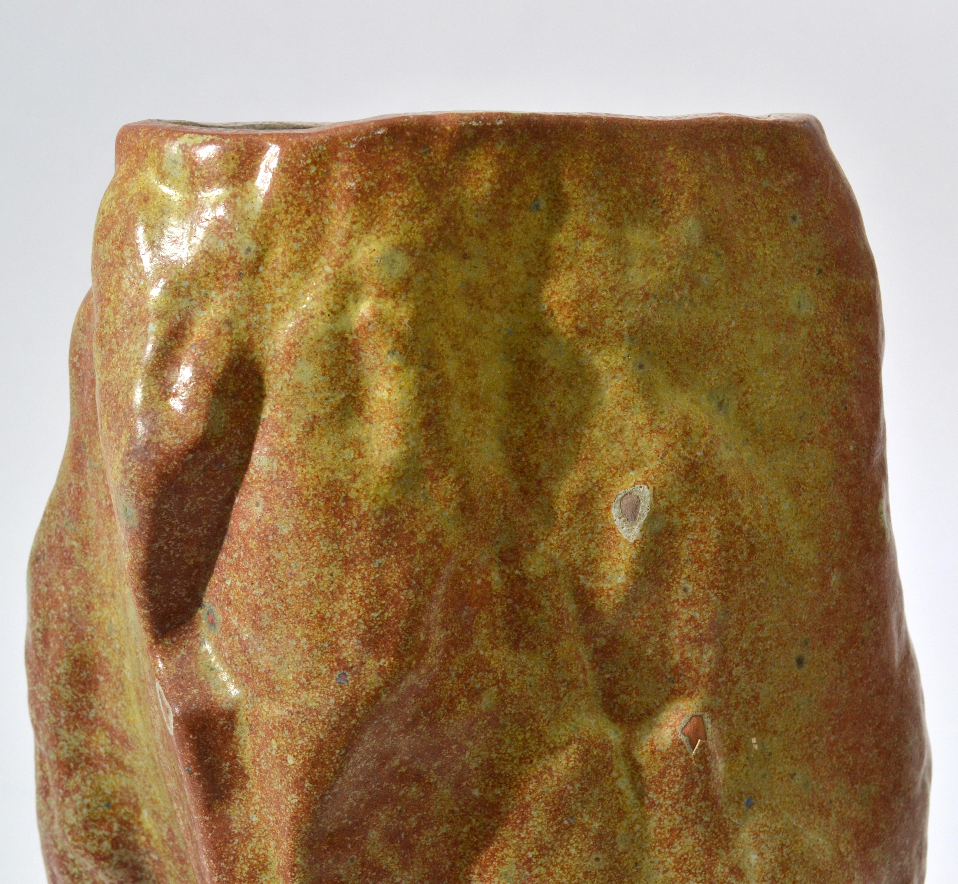 Series of Sculptural Studio Pottery 1960s Dutch Rock Shape Vases, De Olde Kruyk 6