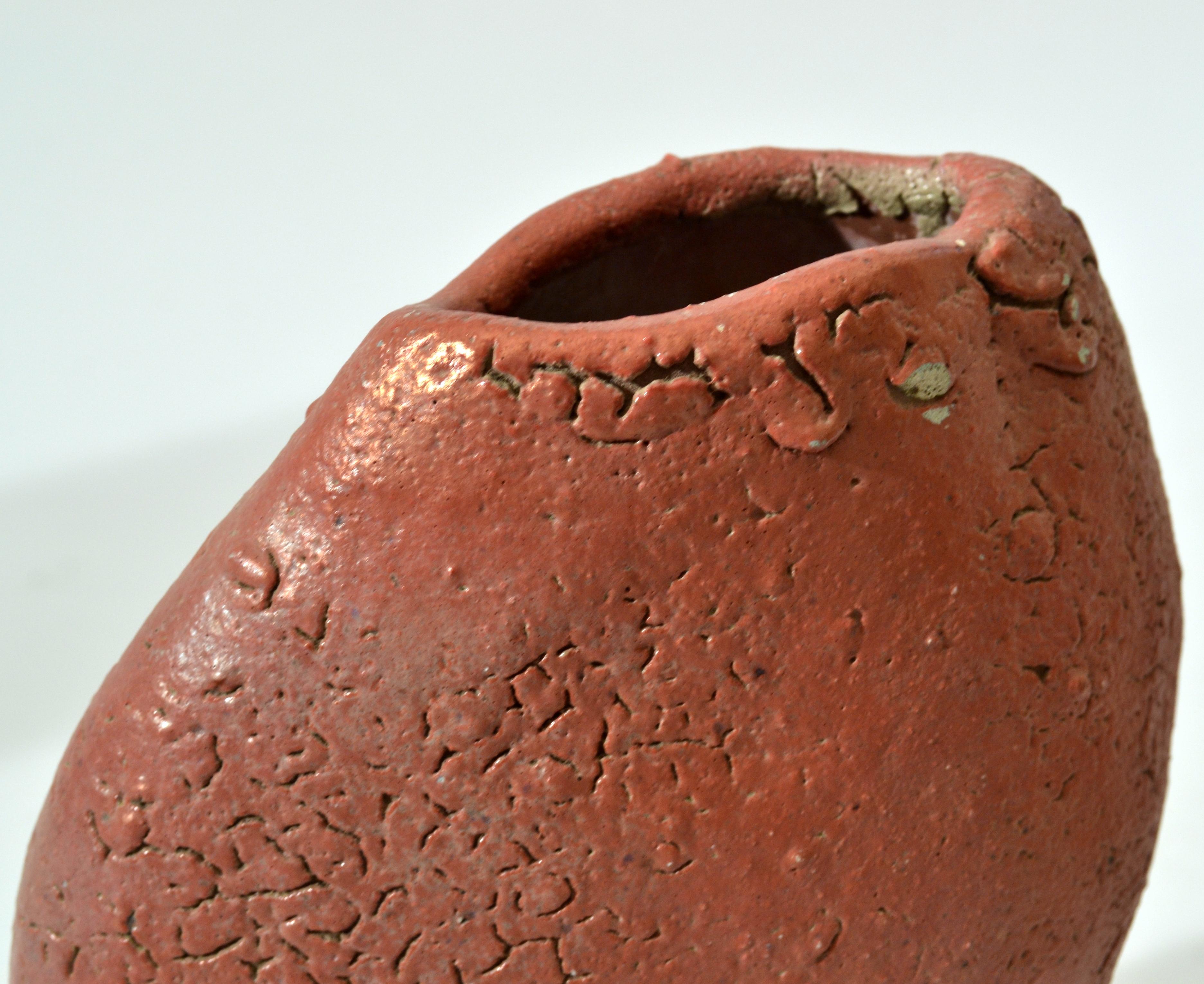 Series of Sculptural Studio Pottery 1960s Dutch Rock Shape Vases, De Olde Kruyk 9