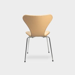 Series Seven Chairs, Model 3107, Soft leather, Sand, Arne Jacobsen