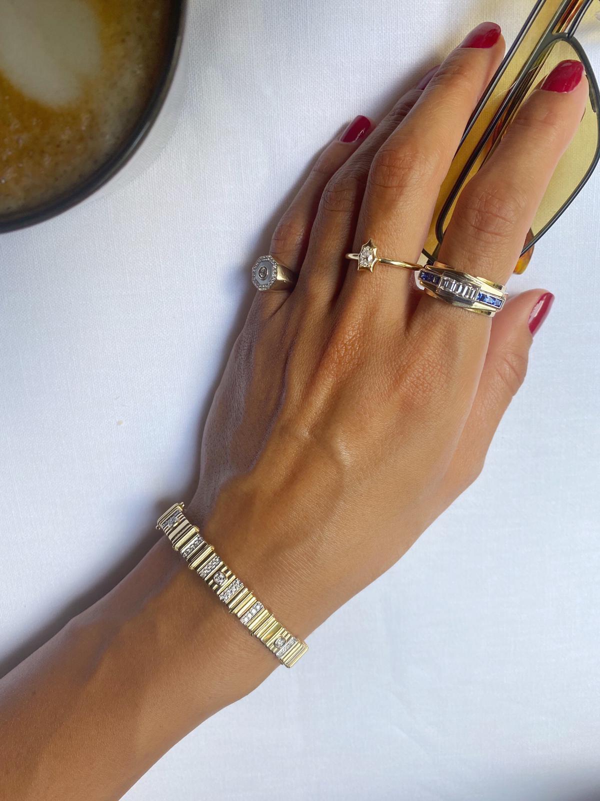 Pulsera de diamantes Serie El Universo en venta 1