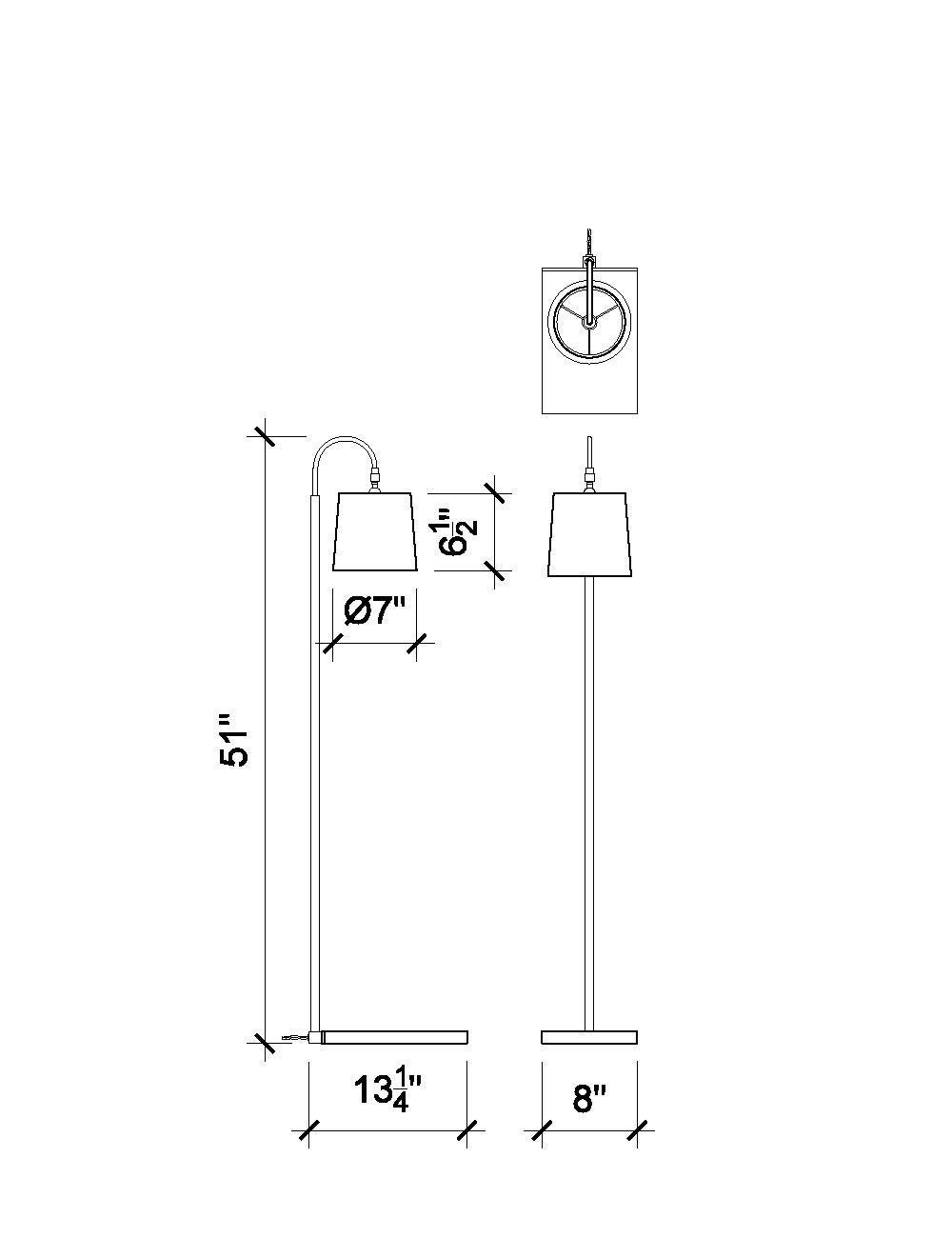 leather wrapped floor lamp