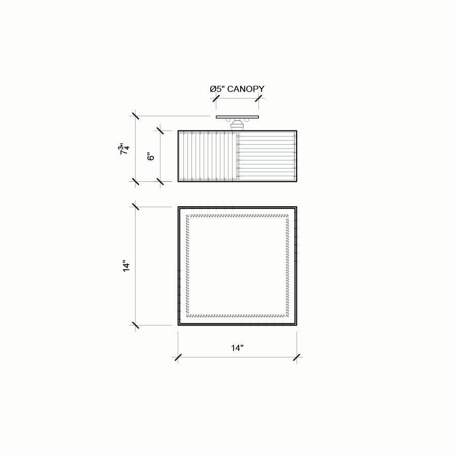 Grande monture encastrée Série03, laiton poli non laqué, abat-jour en parchemin de peau de chèvre en vente 2