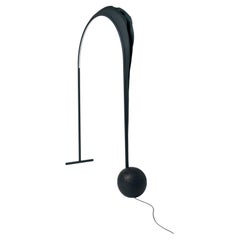 Serif Leather floor lamp